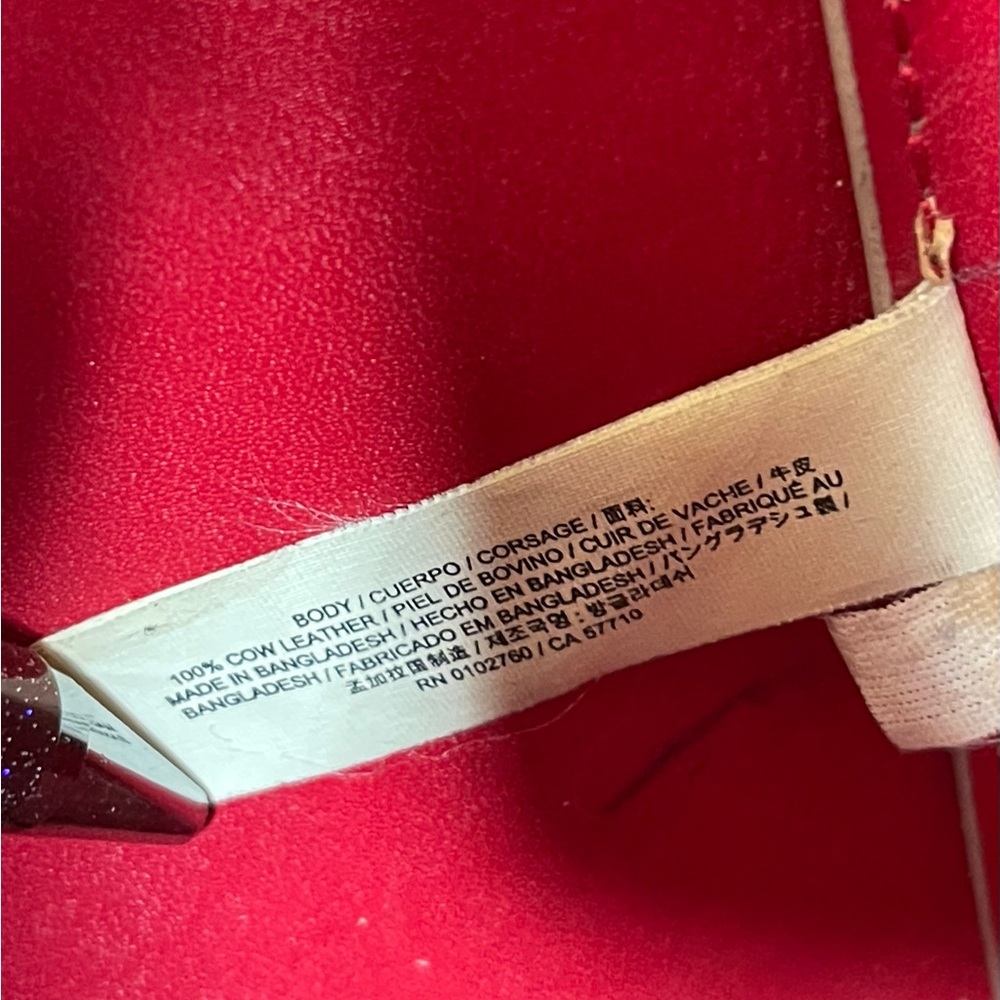 Kate Spade Tan & Red Tote, Coach Wallet, Twillies, Keychain, Xbody Chain & Dusty - Picture 11 of 16